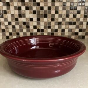 Fiesta ware large cranberry red serving bowl